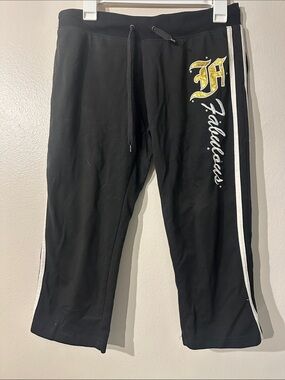 2000’s Y2K Wild Punch black capri activewear athleisure Sz M